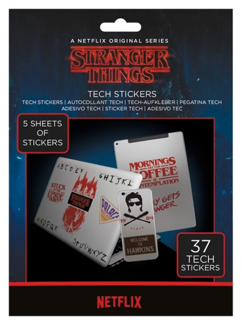 Nalepke Stranger Things, set 37 kosov