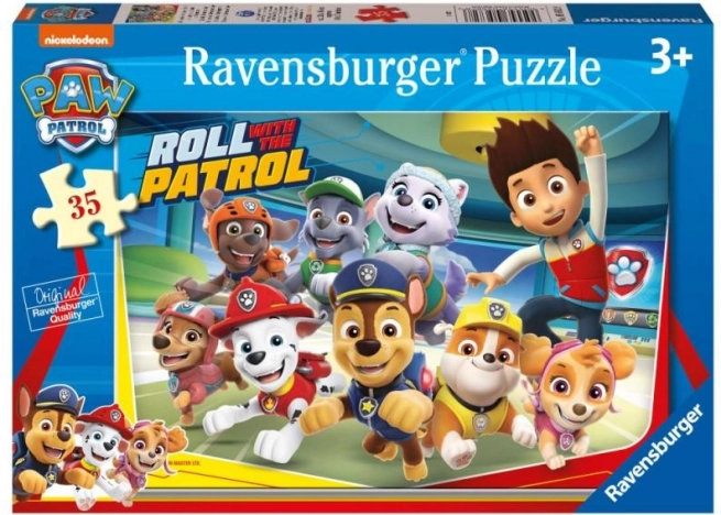 Sestavljanka Ravensburger Tačke na patrulji – Močna ekipa (35 kosov)