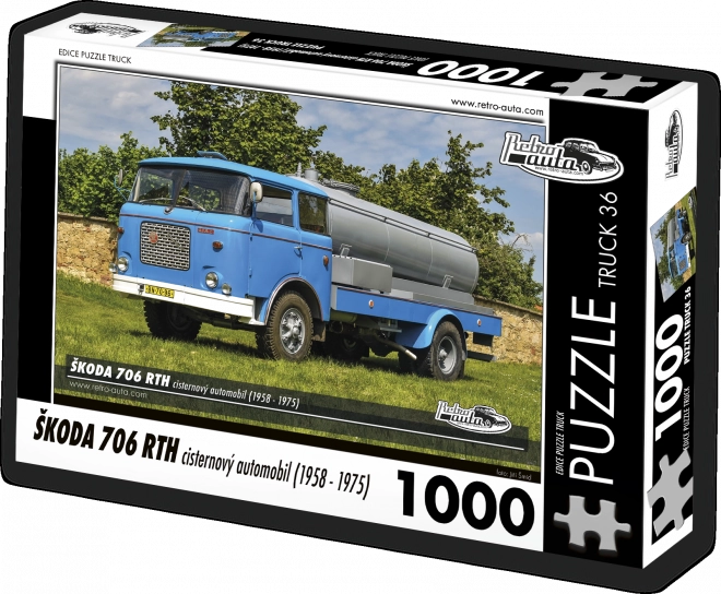 Sestavljanka Retro-avtomobili Škoda 706 RTH cisterni avtomobil – 1000 koščkov