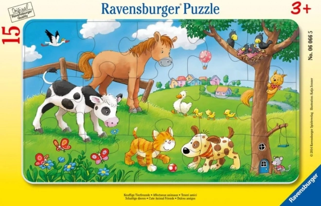 RAVENSBURGER sestavljanka Prisrčni prijatelji 15 delov