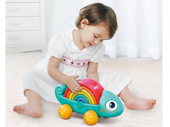 Barviti kameleon igrača montessori 18m+