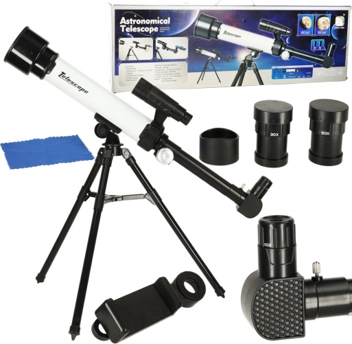 Otroški astronomski teleskop s stojalom in kompasom