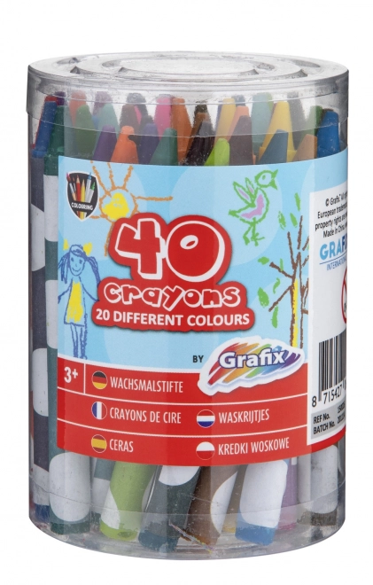 Set voščenk v 40 barvah