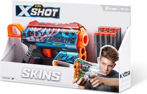 Pištola za penaste izstrelke X-SHOT SKINS FLUX, 8 izstrelkov