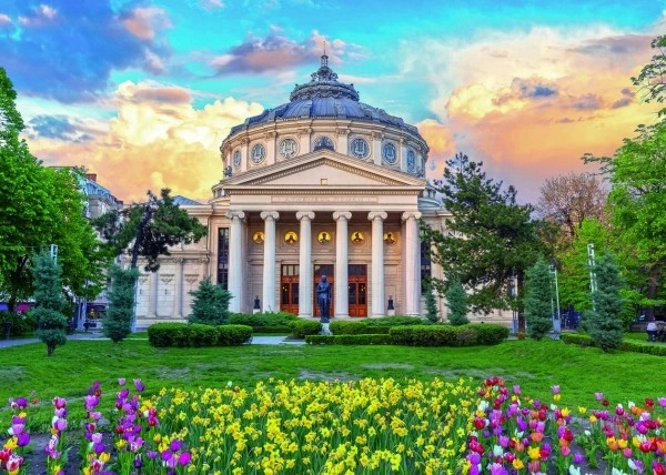 Umetniško upodobitev Romunskega Ateneja