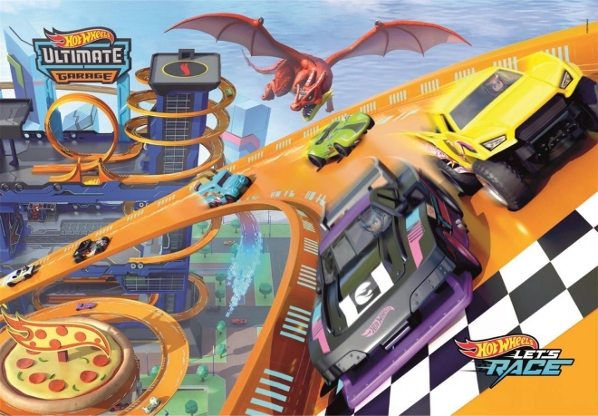 CLEMENTONI Sestavljanka Hot Wheels 104 kosov