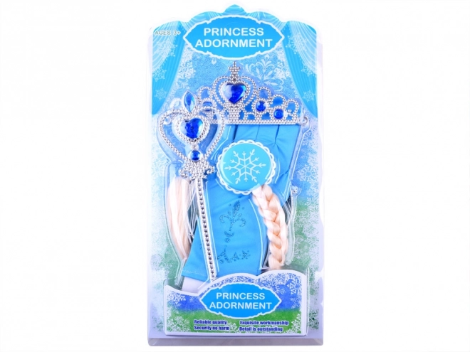 Pravljicen princeskin set Krona iz las ZA3967 – Rdeča