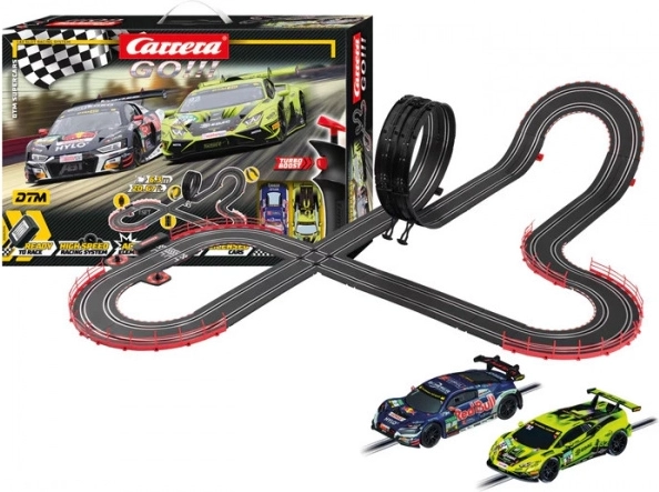 dirkalna steza Carrera GO DTM Supercars 6,3 m z Audi R8 LMS in Lamborghinijem Huracán