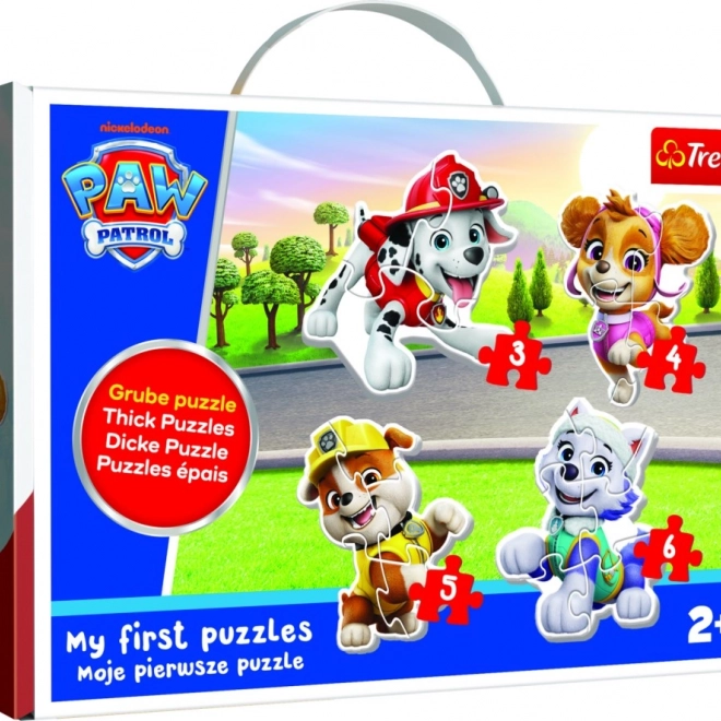 Otroški puzzle za najmlajše – ljubki psi (TAČKE NA PATRULJI)