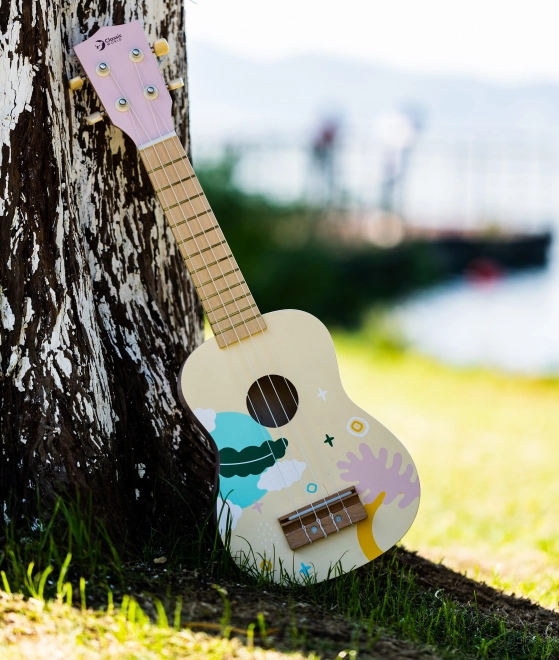 Klasični svet leseno ukulele za otroke roza