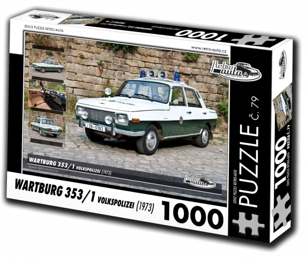 Sestavljanka RETRO-AVTOMOBILI Wartburg 353 Volkspolizei 1000 kosov