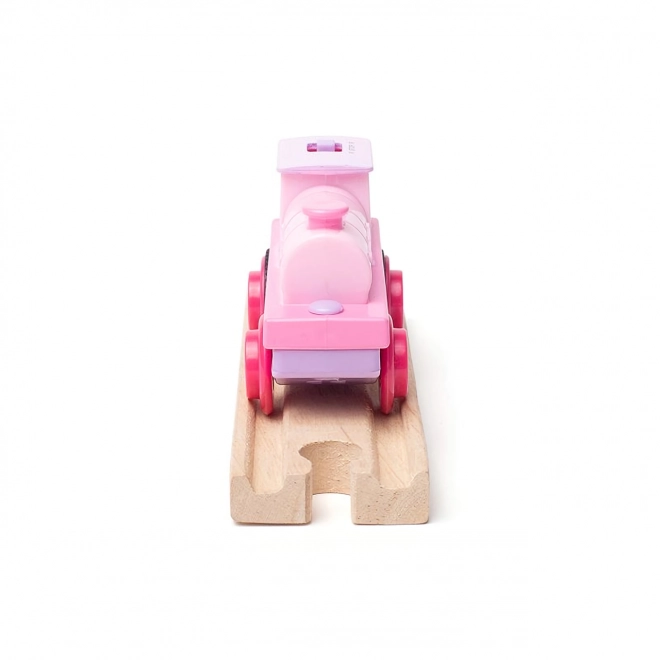 Bigjigs Rail Električna lokomotiva Močna roza