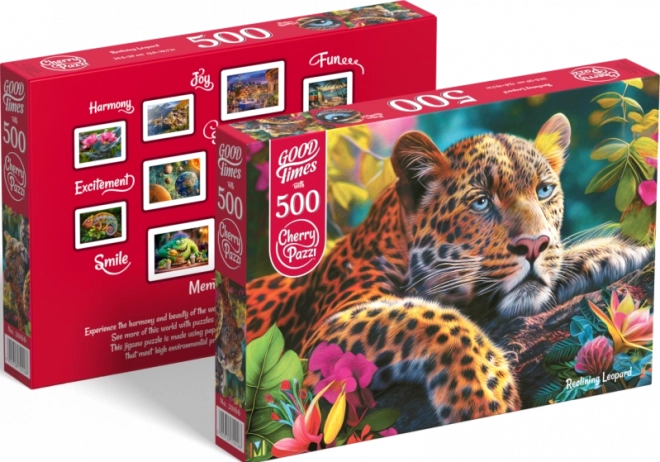 Sestavljanka Ležeči leopard 500 delov