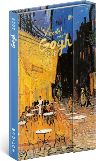 Tedenski magnetni dnevnik Vincent van Gogh 2026, 13 x 21 cm