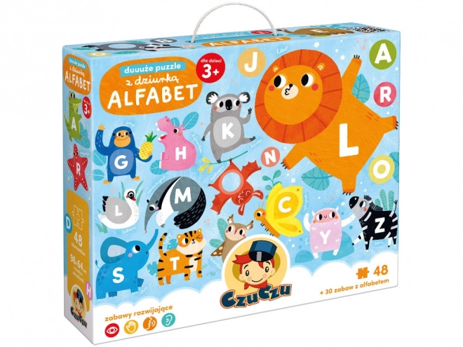 CzuCzu veliki puzzle z luknjo Abeceda