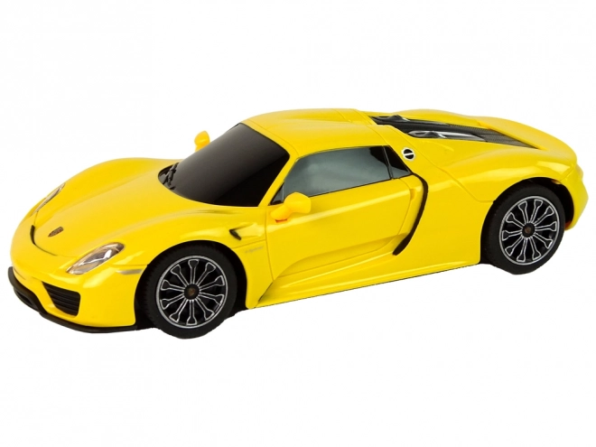 Avtomobil R/C Porsche 918 na daljinsko upravljanje rumena 1:24