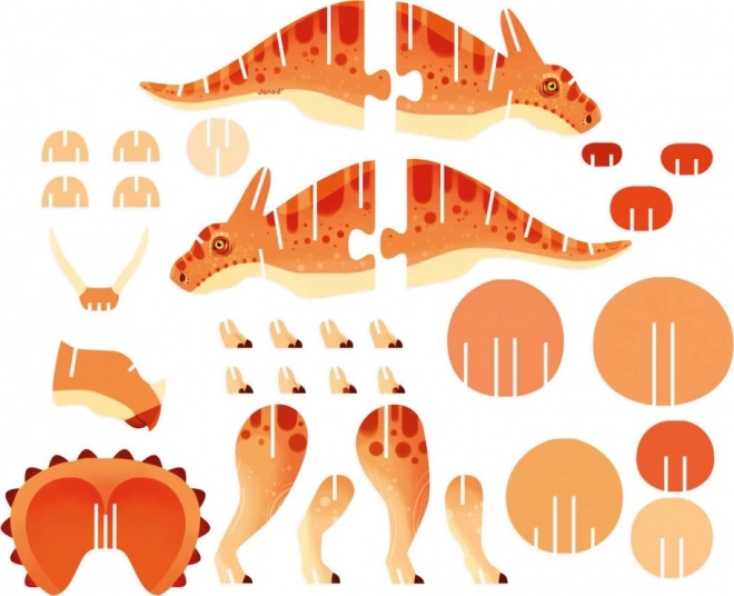 3D sestavljanka Triceratops od Janod
