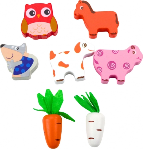 Barvite figurice živali za učenje in zgodbe