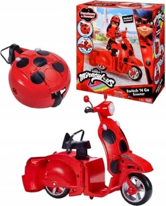 Miraculous igralni set Skuter in punčka Lucky Charm