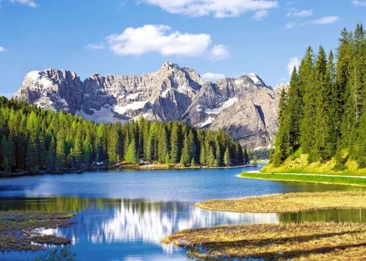 sestavljanka 3000 koščkov jezero Misurina, Italija