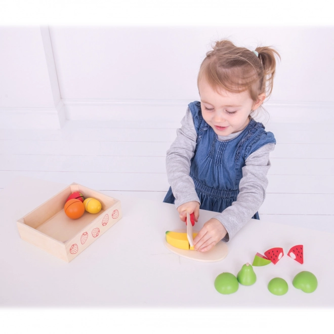 Bigjigs Toys Sadje za rezanje v škatli