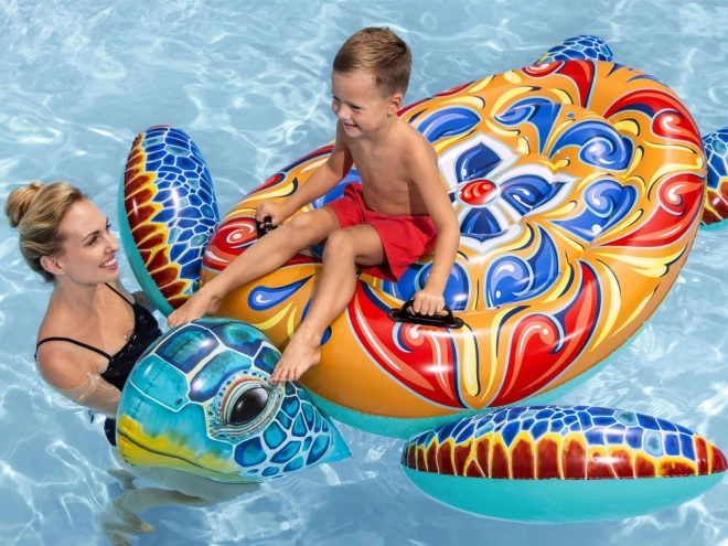 Bestway napihljiva vzmetnica s držali želva Majolika