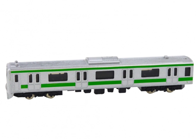 Zbirateljski model železniškega vozila 1:48 kovinski srebrni