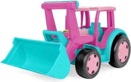 Gigantski traktor nakladač rožnat 60 cm