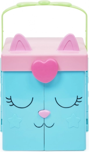 Prenosni mačji kovček s ključavnico