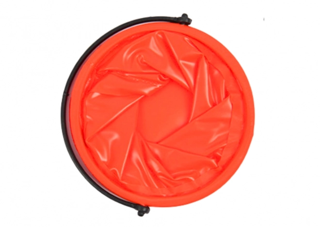 Zložljiv večnamenski vedro PVC oranžne barve