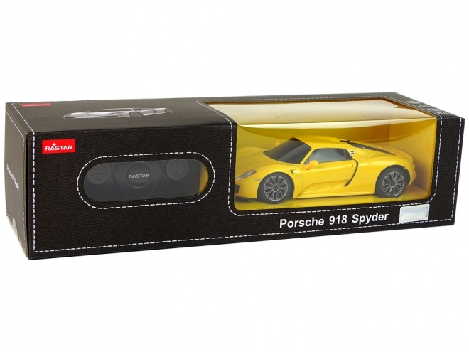 Avtomobil R/C Porsche 918 na daljinsko upravljanje rumena 1:24