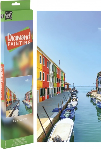Diamantno slikanje Grafix – vodni kanal 40 × 50 cm