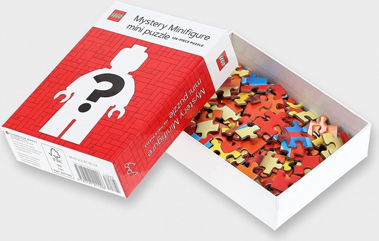 Sestavljanka LEGO skrivnostna minifigura 126 kosov – Rdeča