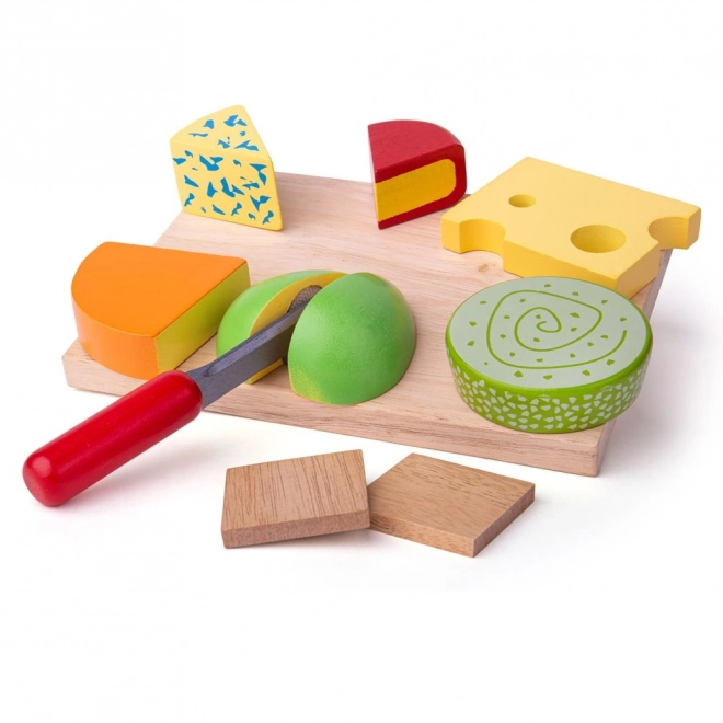 Bigjigs Toys leseni sirni set na deski