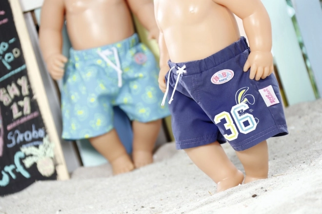 Baby born poletne plažne kratke hlače modre