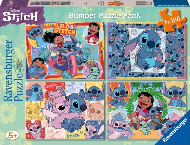 Sestavljanka Disney Stitch 4x100 koščkov