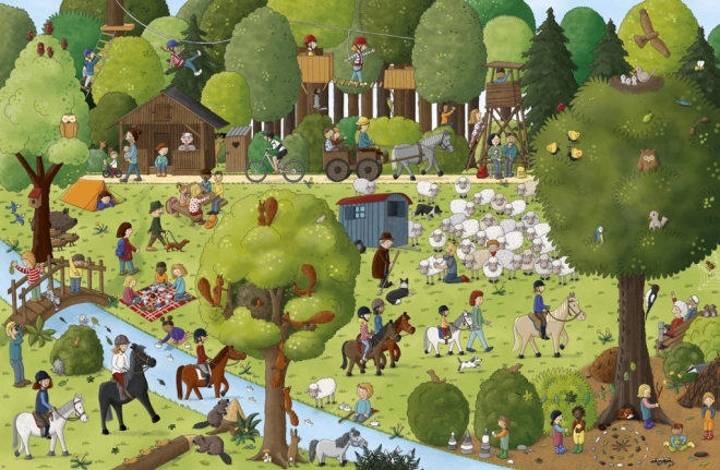 Velikoformatne ilustracije, polne življenja