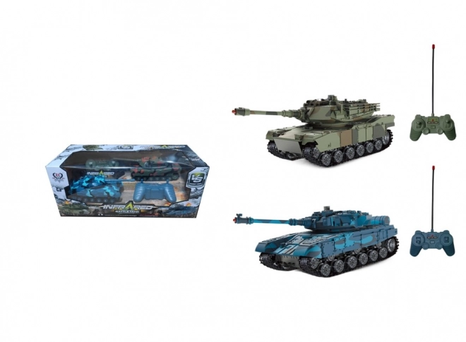 RC tank z infrardečim sistemom