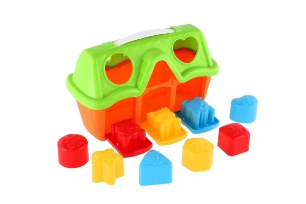 Stodilna zlaganka s oblikami 10 kos plastika 25x17x11cm 12m+