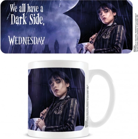 keramična skodelica Wednesday Dark Side 315 ml