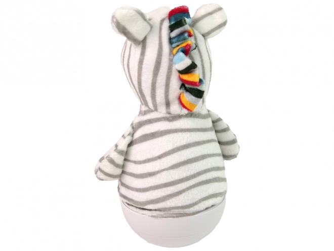 Otroški gugalni zebra z lučko in melodijo