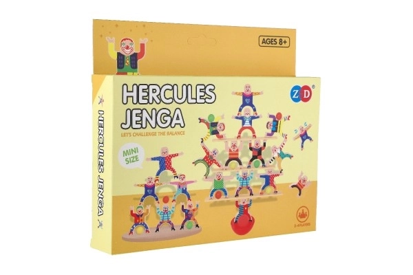 Igra ravnotežni herkules mini plastika 26 kos 3 barve v škatli 21x19x3,5cm