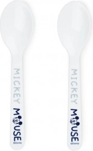 Komplet otroških žličk Mickey s potovalnim etuijem