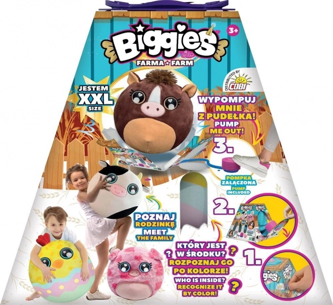 Biggies plišasta igrača XXL Piščanček rumen