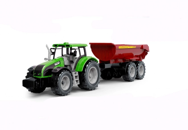 Traktor s prikolico na vztrajnostni pogon
