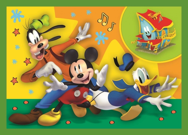 Sestavljanka 4v1 Mickey med prijatelji