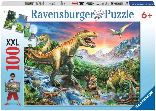 Ravensburger sestavljanka Doba dinozavrov 100 kosov