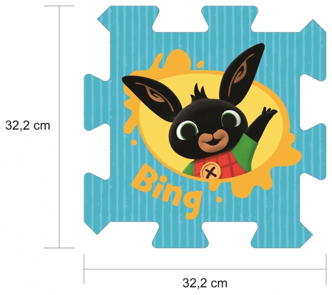Pene puzzle Bing Bunny 32x32x1,5 cm 8 kosov v foliji
