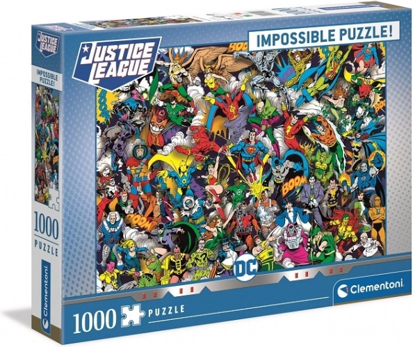 Sestavljanka Clementoni Impossible: DC Comics Justice League 1000 koščkov