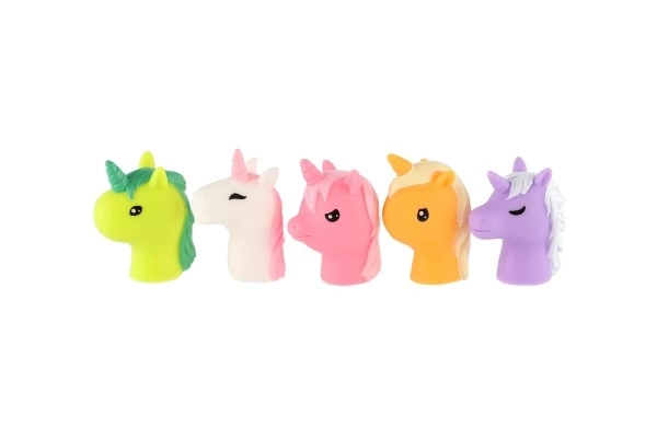 Prstna lutka samorog 5 kos guma 6cm na kartici 16,5x20cm